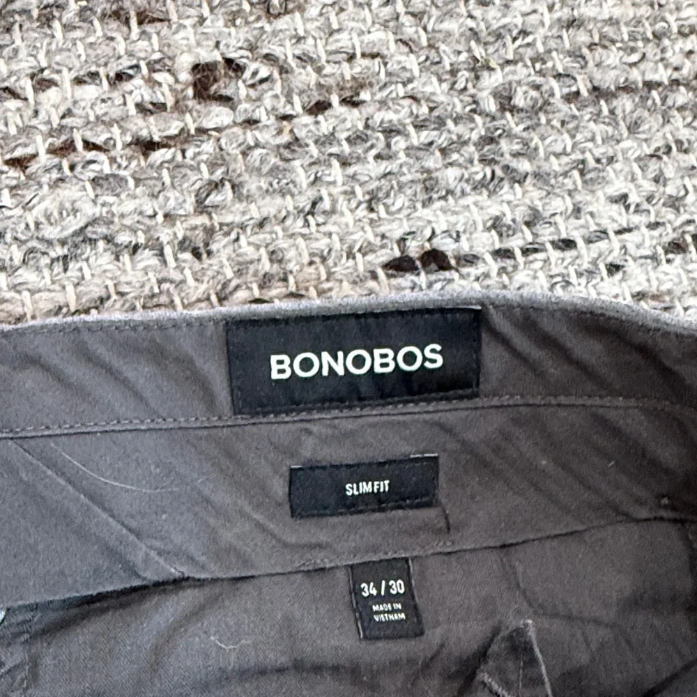Bonobos Light Gray Slim Dress Pants 34x30